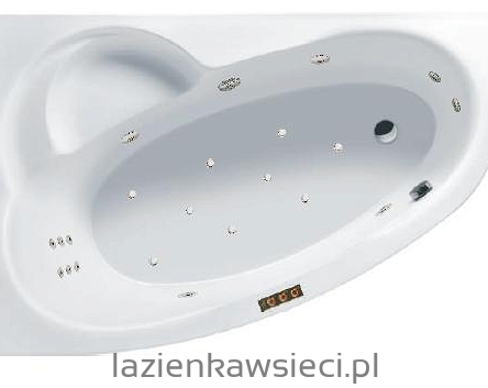 WANNA LAGUNA II 1500X955  Z HYDROMASAŻEM ACTIMA AC-2