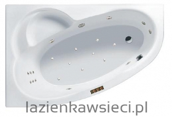 WANNA LAGUNA II 1500X955  Z HYDROMASAŻEM ACTIMA AC-2