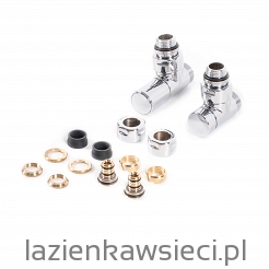 ZESTAW KĄTOWY REGULACYJNY GZ 1/2" – ∅16x2, ∅15 CHROM WRZRCK1-CR