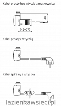 GRZEJNIK ELEKTRYCZNY TERMA 1 BIAŁY GRZAŁKA MOA