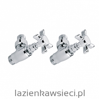 ZESTAW KĄTOWY REGULACYJNY STAR GZ 1/2" – ∅16x2, ∅15 CHROM TGERSTCR01