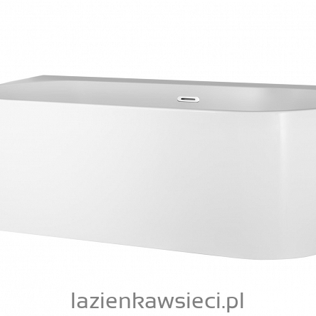 WANNA NAROŻNA DO MONTAŻU PRZYŚCIENNEGO CORSAN INTERO Z SZEROKĄ KRAWĘDZIĄ I WYKOŃCZENIEM CHROM