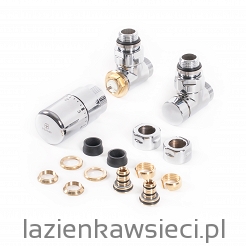 ZESTAW KĄTOWY TERMOSTATYCZNY GZ 1/2"-Ø16x2, Ø15 CHROM WRZTCG3-CR